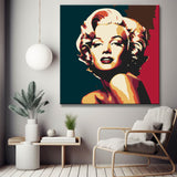 Marilyn Monroe vector style - paint by numbers