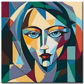 Elegant Woman's Face Painting by Numbers