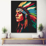 Portrait Native American Tribe Painting by Numbers