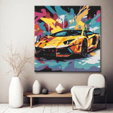Graffiti Lamborghini Paint by Numbers