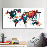 World Map Paint by Numbers