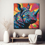 Painting by Numbers: Rhinoceros in Abstract Art