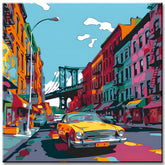 Painting by Numbers Taxi in New York City Brooklyn