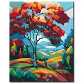 Painting by Numbers Colorful Landscape