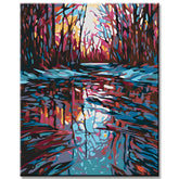 Painting by Numbers River in Autumn