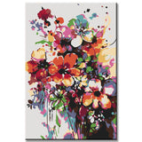 Painting by Numbers Flowers Abstract II