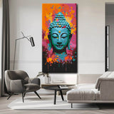 Painting by Numbers Buddha with Colored Background
