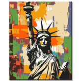 Painting by Numbers Abstract Statue of Liberty