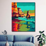 Painting by Numbers Rocky Coast in Color I