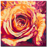Painting by Numbers Rose in Abstract Art