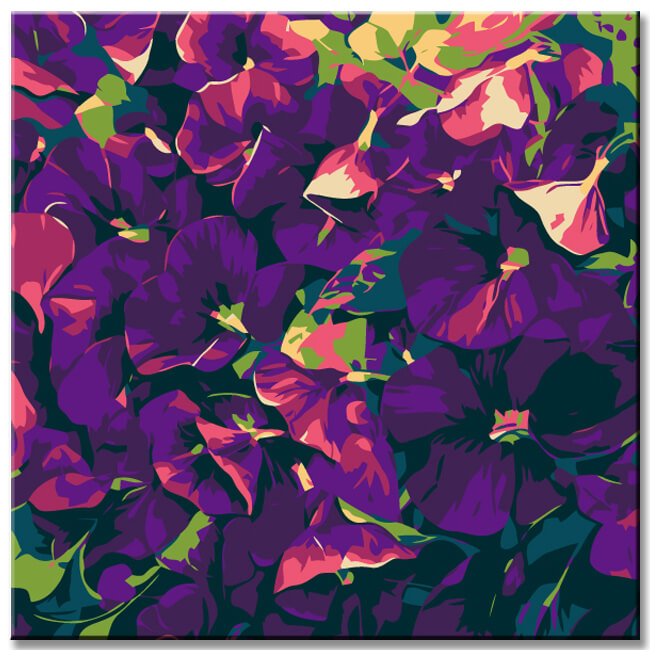 Paint by Numbers Lilac Blossoms Art