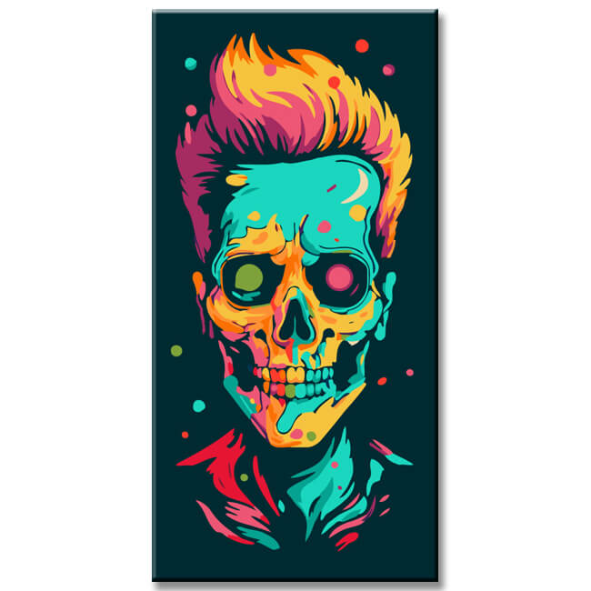 Modern line icon - painting by numbers