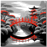 Lonely walk in the rain - painting by numbers