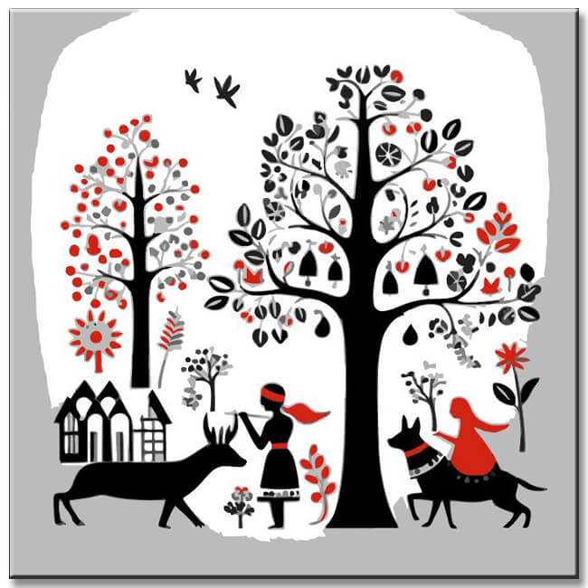 Swedish Folk Art 3 - Paint by Numbers