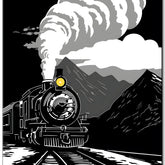 Steam Locomotive Painting by Numbers