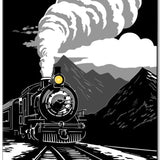 Steam locomotive - painting by numbers