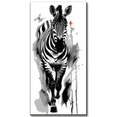 Paint by Numbers Black and White Zebra