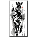 Paint by Numbers Black and White Zebra