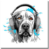 Painting by Numbers Dogs with Headphones