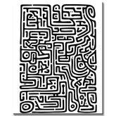 Paint by numbers cuneiform font painting