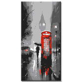 Paint by Numbers Red Telephone Box London