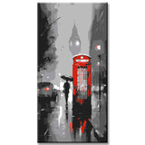 Paint by Numbers Red Telephone Box London