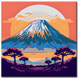 Paint by Numbers Mountain Portrait Kilimanjaro