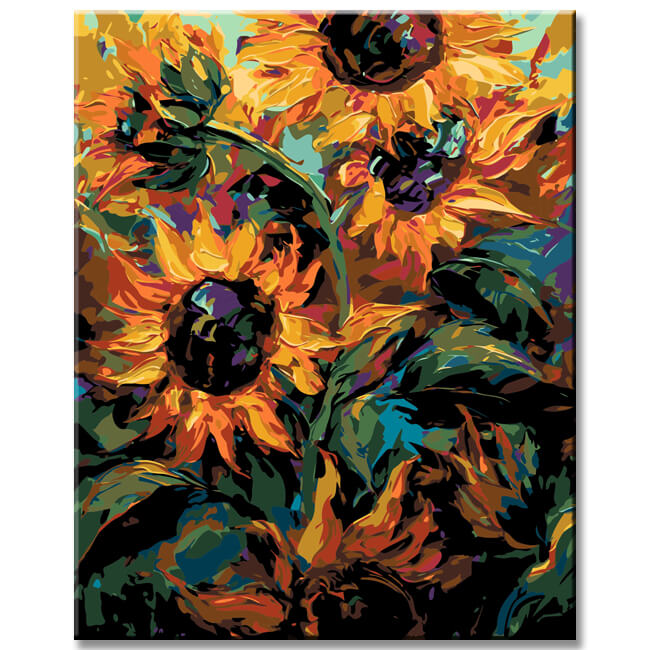 Sunflower Dreams Painting by Numbers
