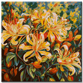 Colorful Honeysuckle Flower Painting by Numbers