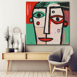 Naive portrait - painting by numbers