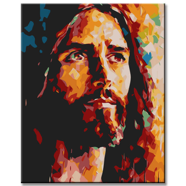 Painting by numbers Jesus portrait