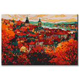 Painting by Numbers Perspective on Old Town