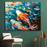Koi fish - painting by numbers