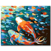 Koi Fish Painting by Numbers