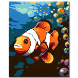 Sea Anemone Koi Fish Painting by Numbers