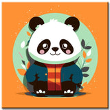 Flat Chinese Trend Panda Painting by Numbers