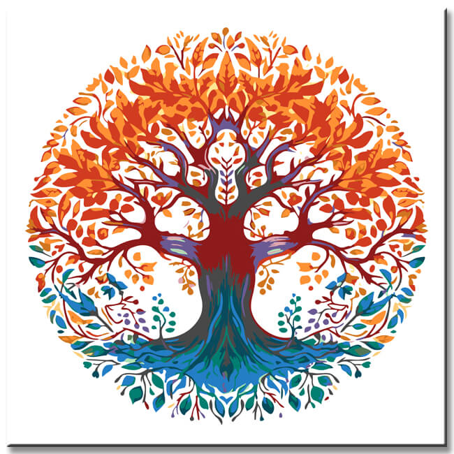 Mandala Tree of Life - Painting by Numbers