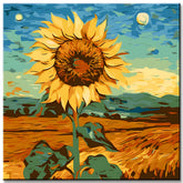 Painting by Numbers Sunflower Portrait