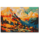 Painting by Numbers Landscape Painting Mountains