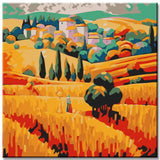 Tuscany Landscape Painting by Numbers