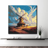 Painting by Numbers Windmill in Landscape