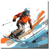 Paint by Numbers Art Skiers