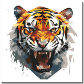 Painting by Numbers Tiger Portrait Art