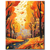Painting by Numbers Autumn Mood forest