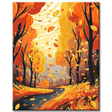 Painting by Numbers Autumn Mood forest