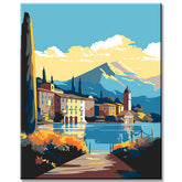 Painting by Numbers Mountain and Lake Panorama I