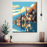 Painting by Numbers Mountain and Lake Panorama II