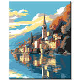 Painting by Numbers Mountain and Lake Panorama II