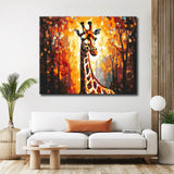 Painting by Numbers Giraffe in The forest