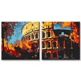 Painting by Numbers Colosseum Rome 2-Panel